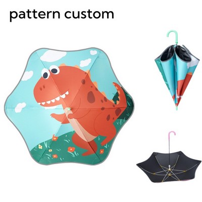 Kid's Safety Cartoon Umbrella