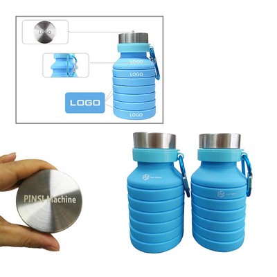 Collapsible Sport Silicone Bottle with Flip Beak