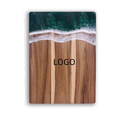 Ocean Wave Acacia Resin Serving Board