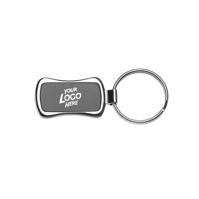 Black Chrome Metal Keychains