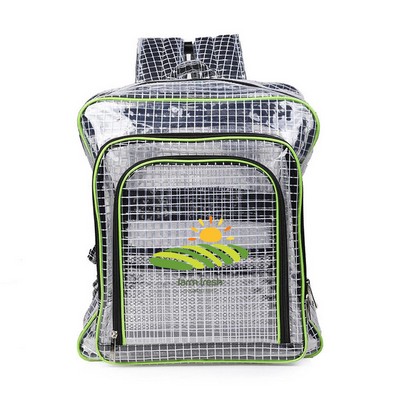 Transparent Grid Backpack