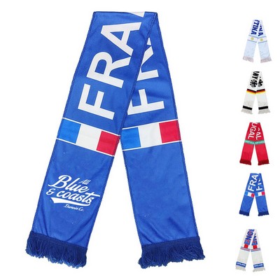 Spandex Knitted Scarf with Fringe