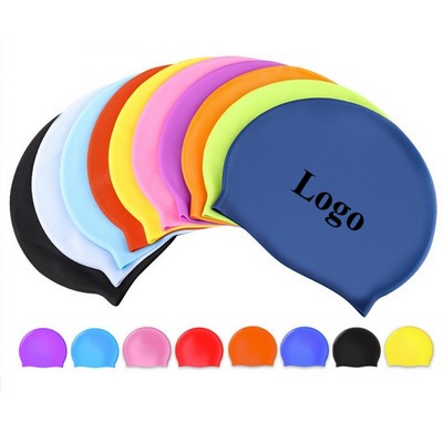 Custom Adult Comfortable Waterproof Silicone Swimming Cap