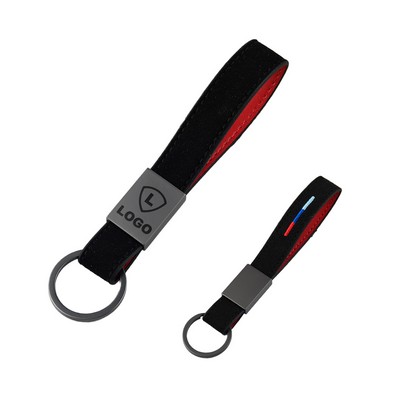 Suede Keychain Pendant