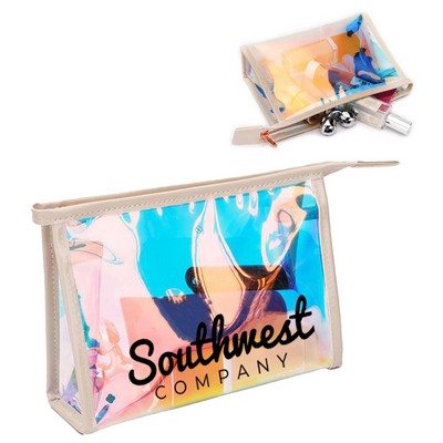 Holographic Ziplock Pvc Makeup Bag