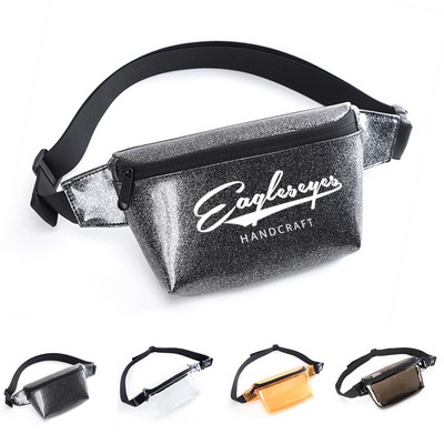 Clear PVC Fanny Pack with Zip Pocket