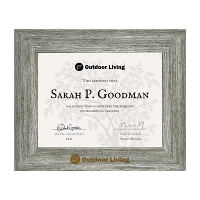 Barnwood 8.5"x11" Gray Frame - 2" Wide