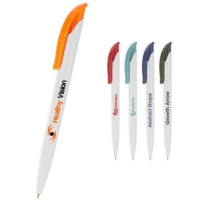 Full Tint White Plastic Pens
