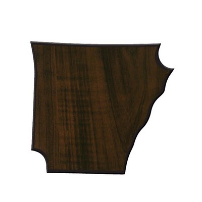 Walnut Finish State Plaque