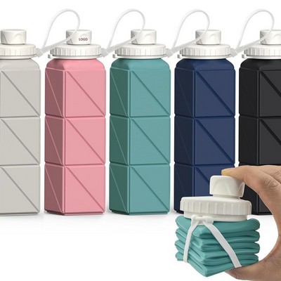 20oz Collapsible Silicone Water Bottle
