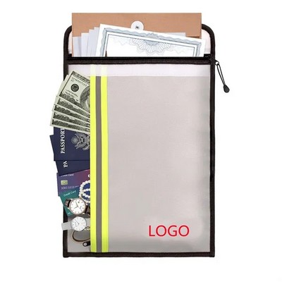 Two Pockets Fireproof Document Bag