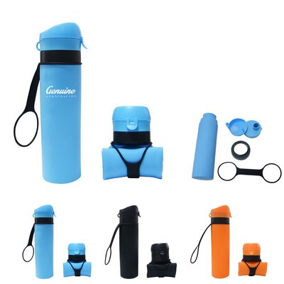 25oz Collapsible Silicone Water Bottle