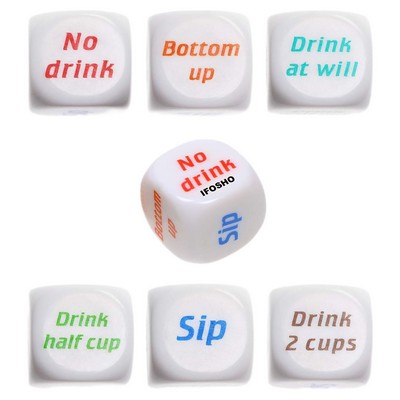Drinking Game Dice Set Fun Rolling Decider for Bachelorette Parties & Game Nights