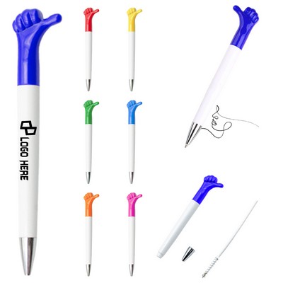 Thumb-Up Top Ballpoint Pen