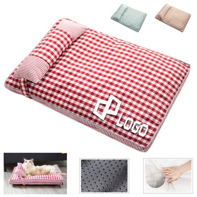 Pet Bed Cushion And Pillow Set