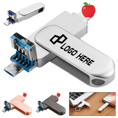 3-In-1 16Gb Usb Flash Drive