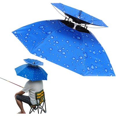 Windproof Fishing Umbrella Cap