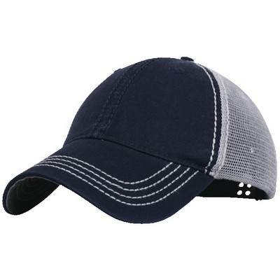 Garment Washed Cotton Mesh Back Hat