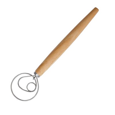 Wood Handle Dough Whisk