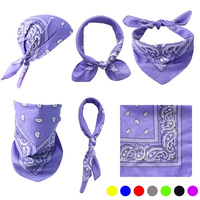 2-Layer Triangle Bandana w/ Full Color Safety Face Bandannas