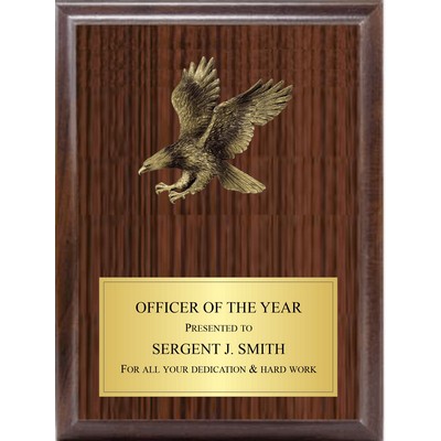 5" Eagle Landing On Cherry Board