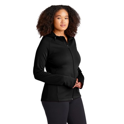 Sport-Tek Women's Tech Fleece Full-Zip Hooded Jacket.