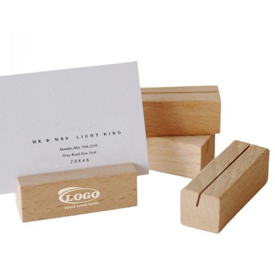 Wooden Photo Menu Holder