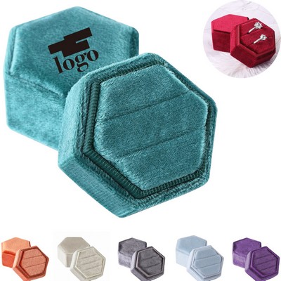 Octagon Velvet Ring Box