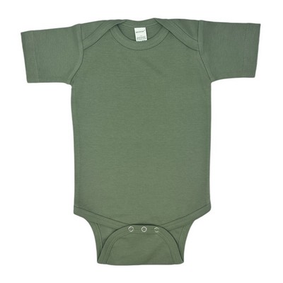 MONAG Premium Organic Cotton Infant Interlock Short Sleeve Bodysuit