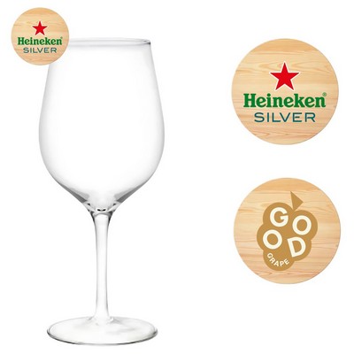 Wood Wine Glass Charm