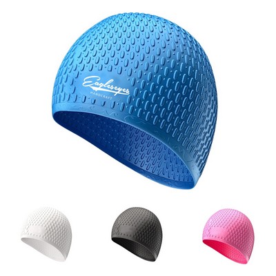 Water-resistant Silicone Swim Cap