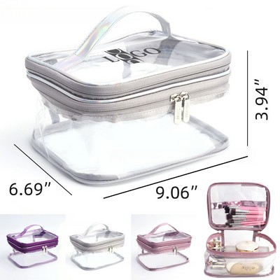 Double-layer Transparent PVC Storage Bag