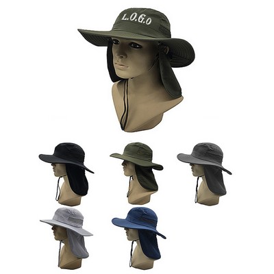 Outdoor Sun Protection Shawl Fisherman Hat