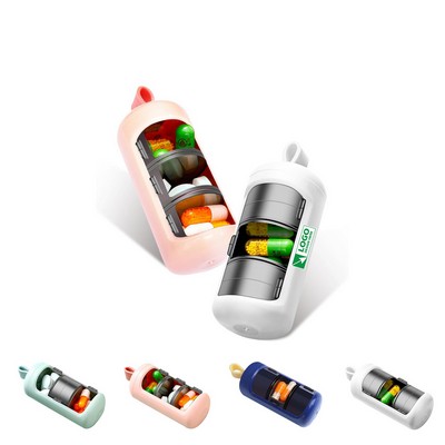 3 Compartment Small Portable Pill Box