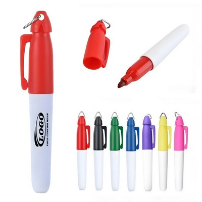 Golf Ball Marker Pen With Keychain