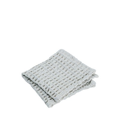 Blomus Caro Waffle Bathroom Washcloth 12 X 12 Set Of 2 - Microchip Gray