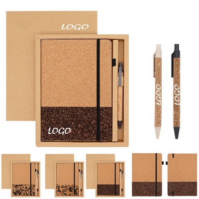 Coffee Grounds Cork Notebook Set
