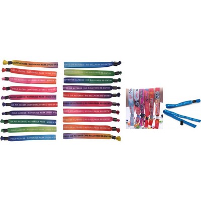 Custom Polyester Wristbands With Closure For Event