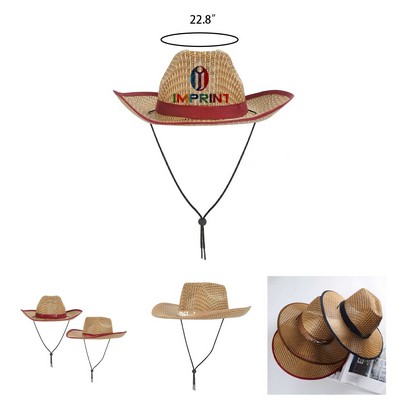 Custom Band Straw Cowboy Hat