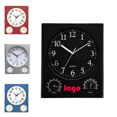 Weather Station Wall Clock