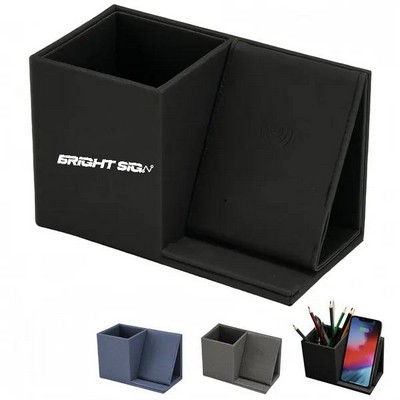 Wireless Charging Pen Holder Organizer