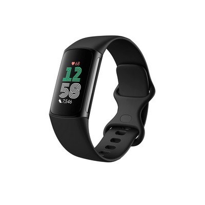 Fitbit Charge 6 Fitness Tracker Obsidian/Black Aluminum