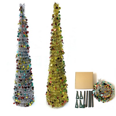Retractable Collapsible Artificial Christmas Tree