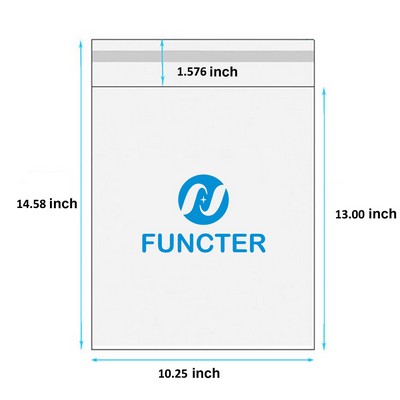 10.25 x 14.58" OPP Self Sealing Cellophane Bags