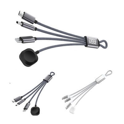3-in-1 Charging Cable with Magnetic Watch Charger