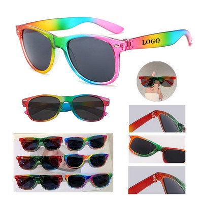 Vibrant Rainbow Sunglasses with UV400 Protection