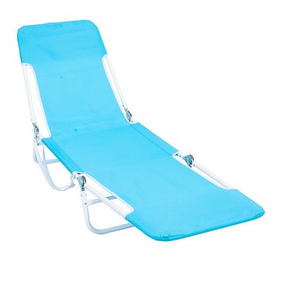Rio Folding Beach Lounger - Blue