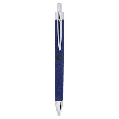 Blue/Black Leatherette Pen