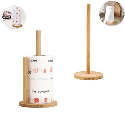 Bamboo Paper Towel Roller Holder
