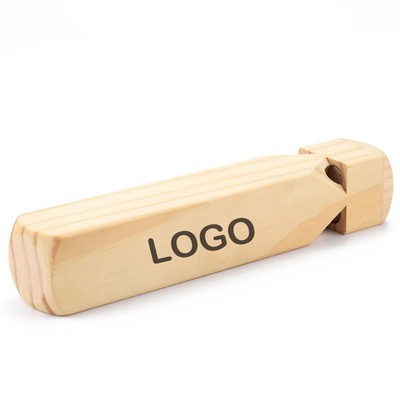 Party Cheering Prop Educational Wood Train Whistle